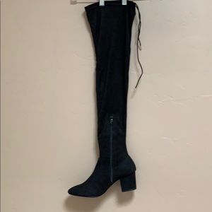 Maurice’s Black suede over the knee boots